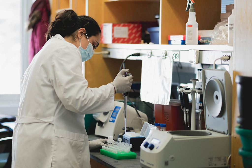 Lab Technician Running an Assay